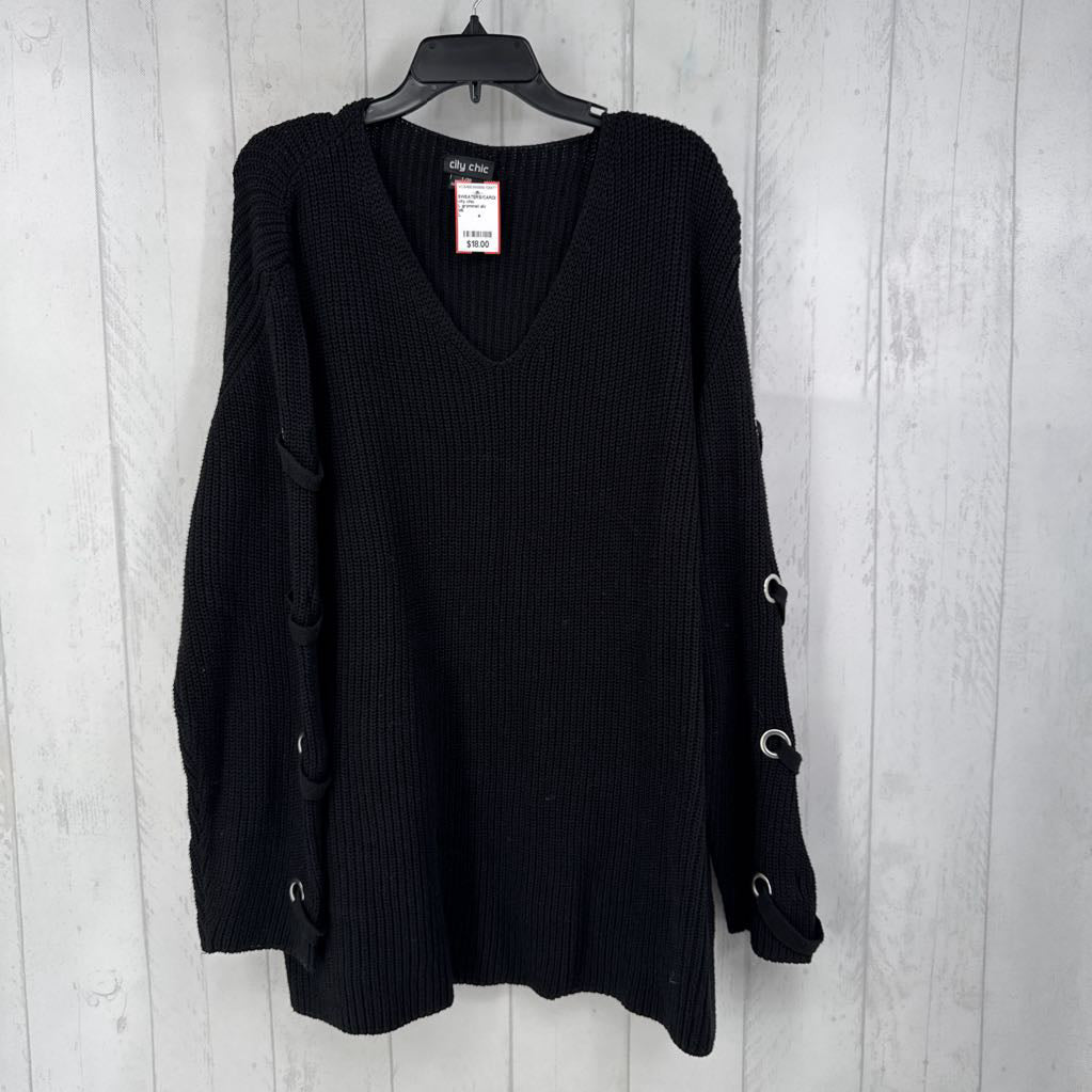 L grommet slv sweater