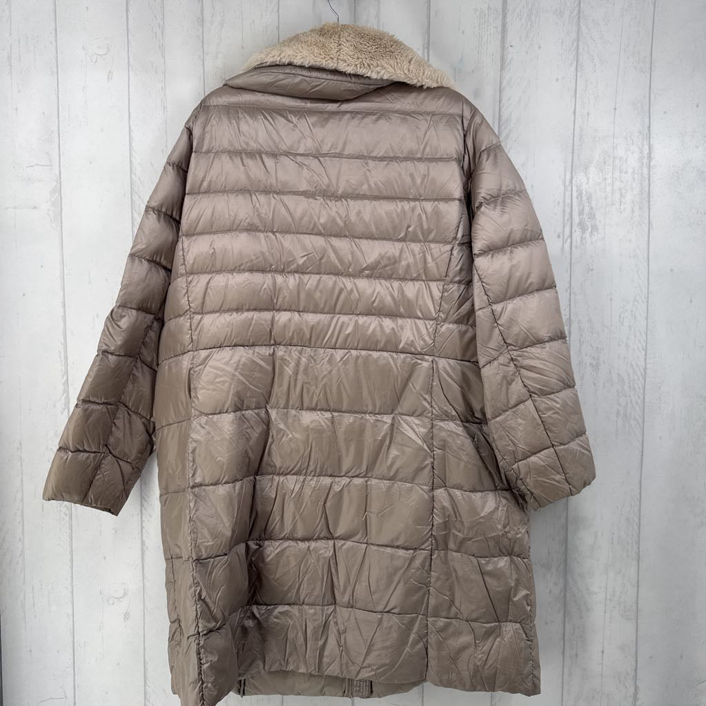 2X sherpa collar puffer coat