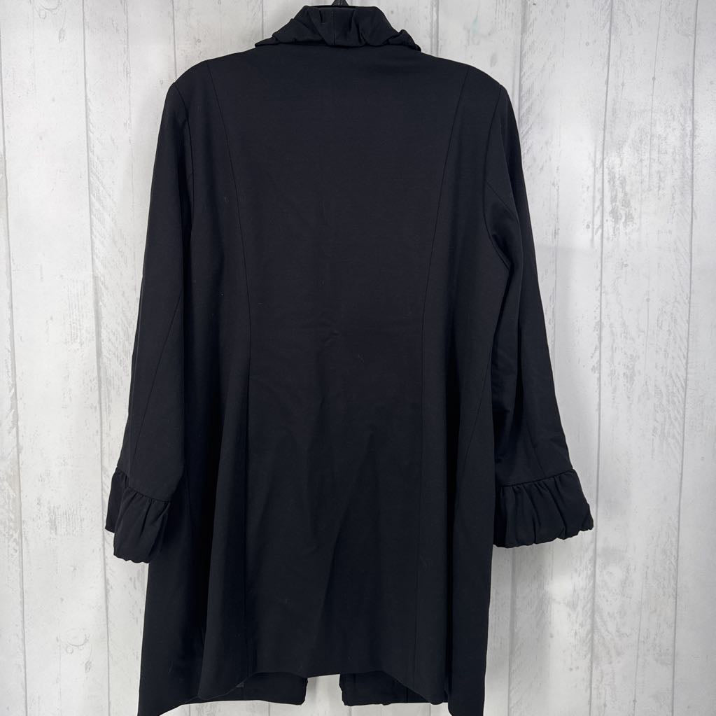 1X ruffled detail jacket