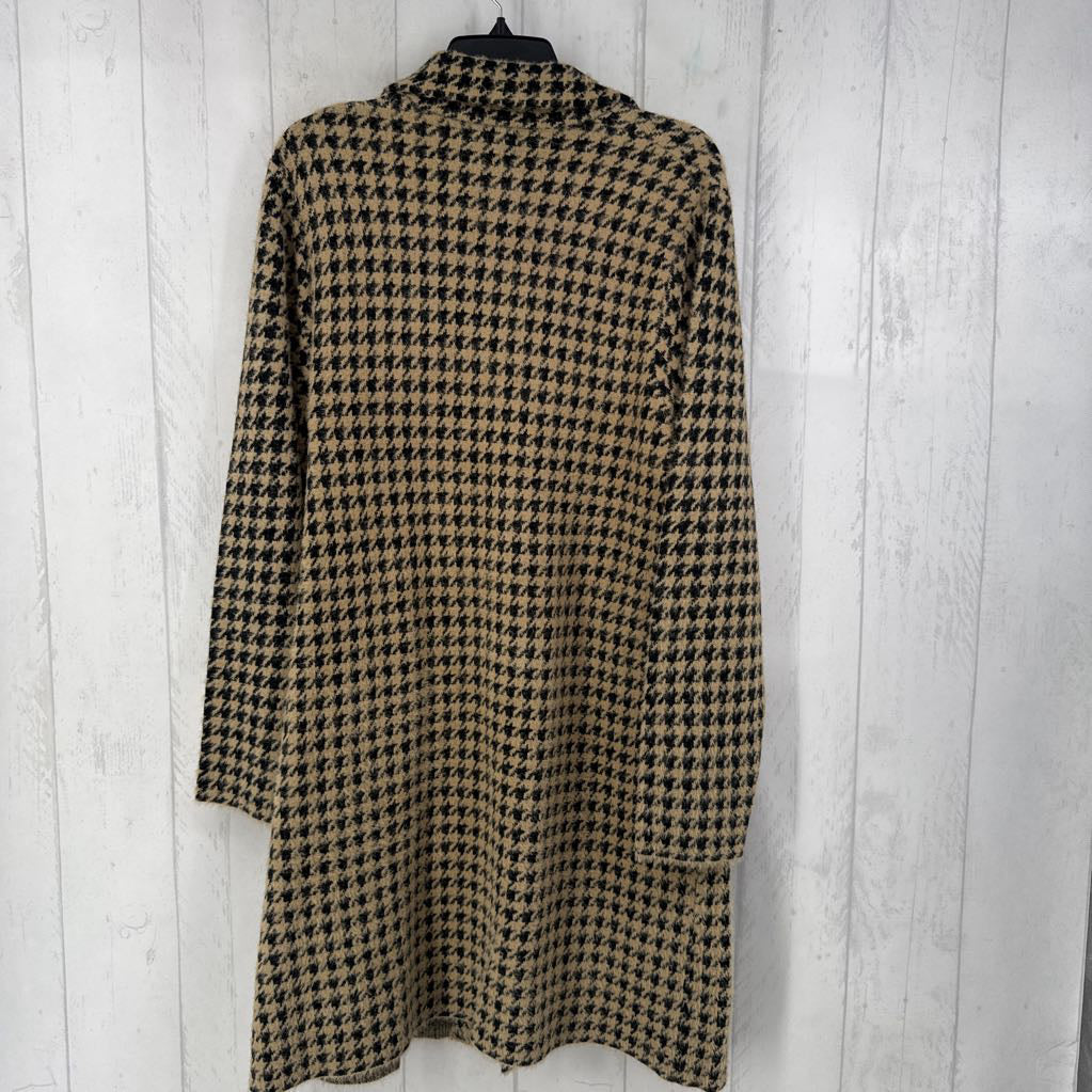 XL houndstooth knit jacket