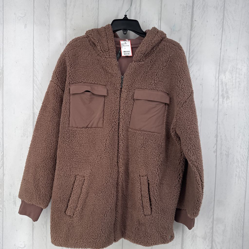 XL sherpa full-zip jacket