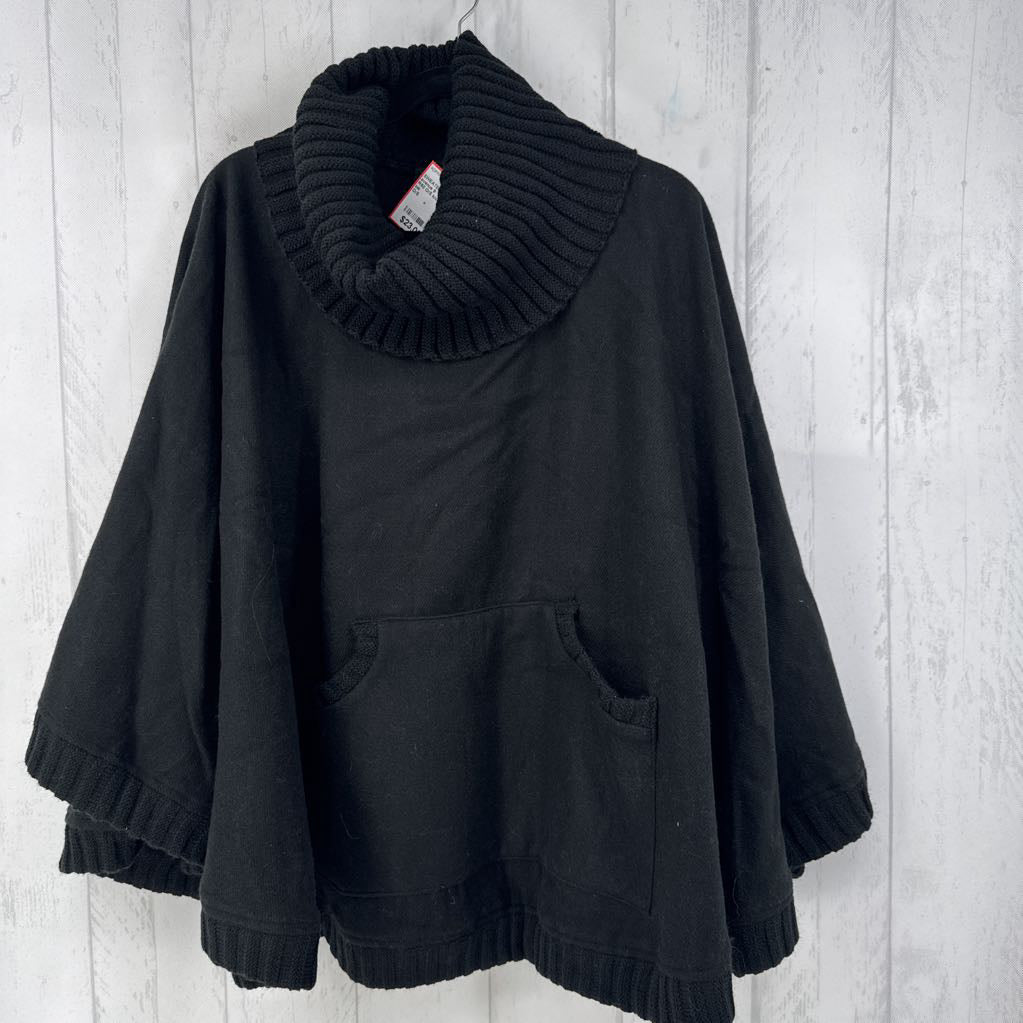 R50 O/S knit cowl neck shawl