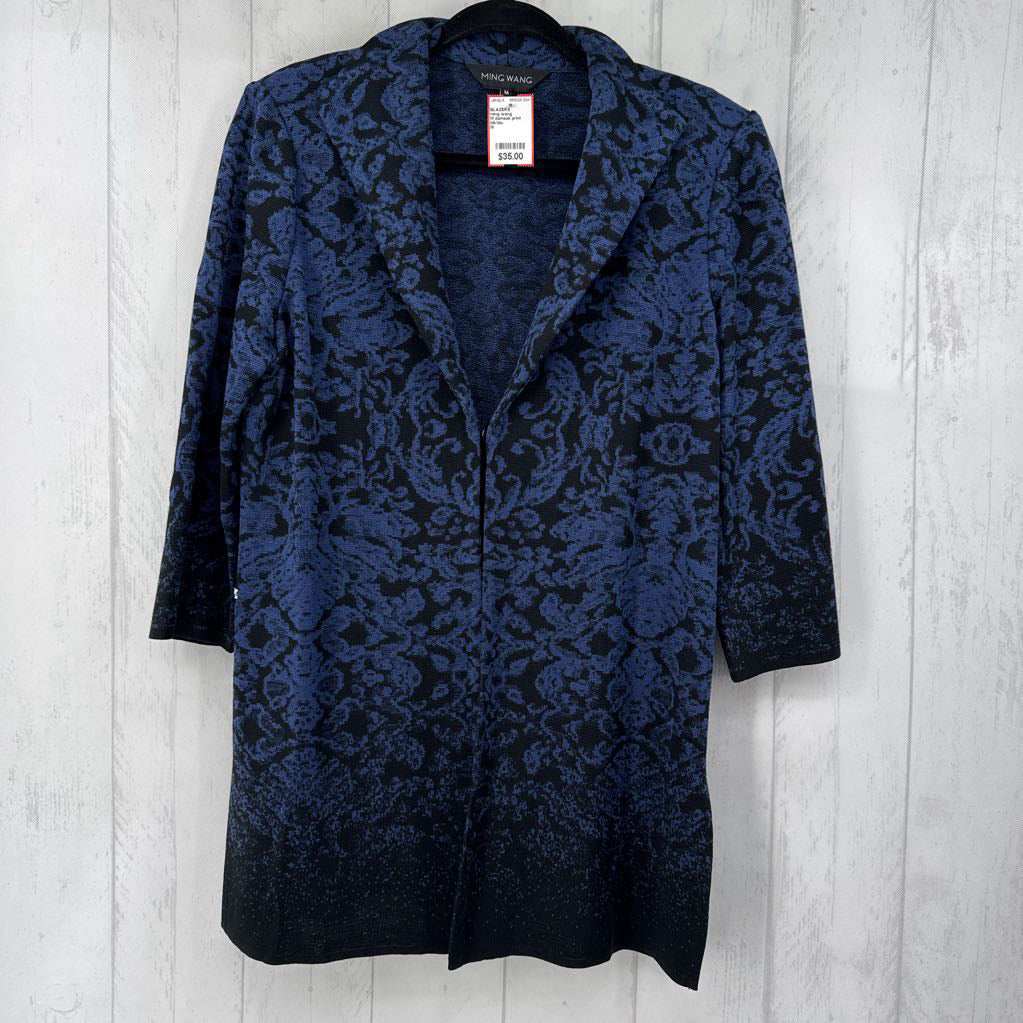 M damask print jacket