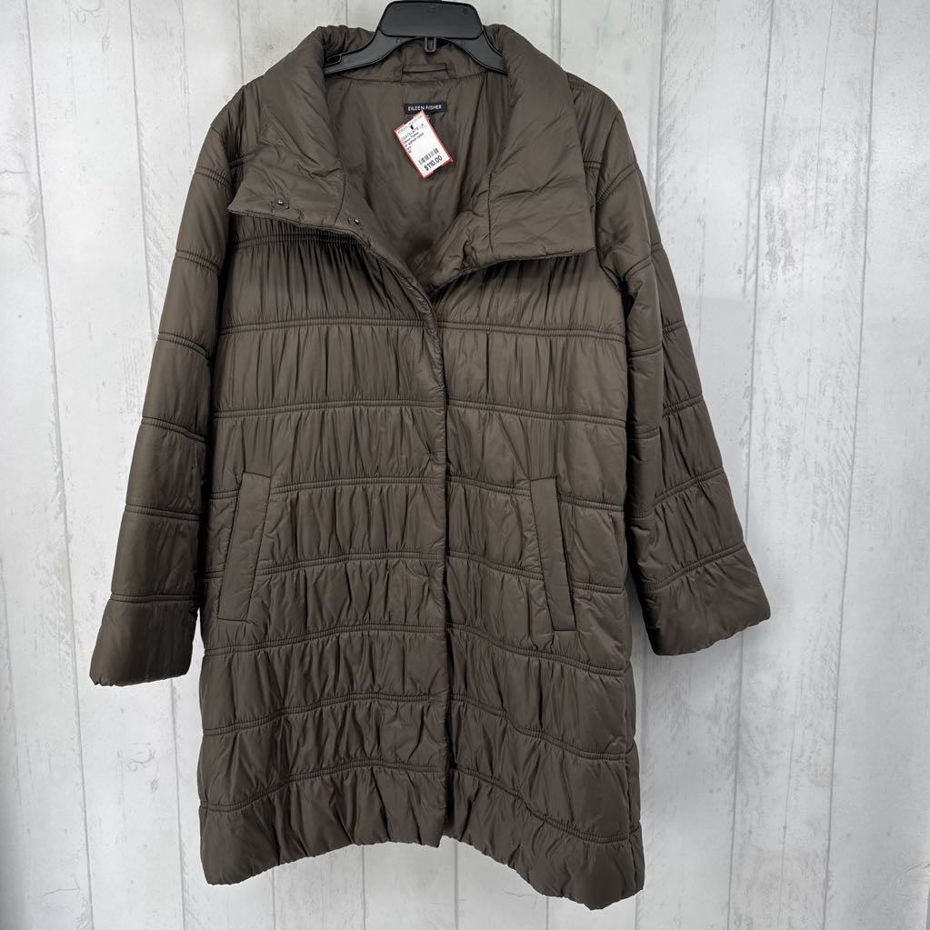 M quilted nylon coat