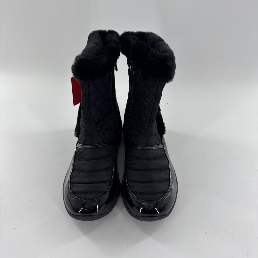 6 nylon faux fur lined boot