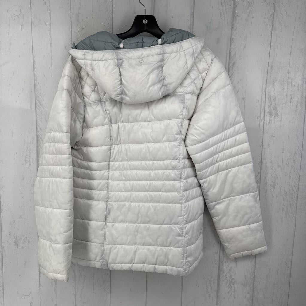 M l/s zip quilted coat