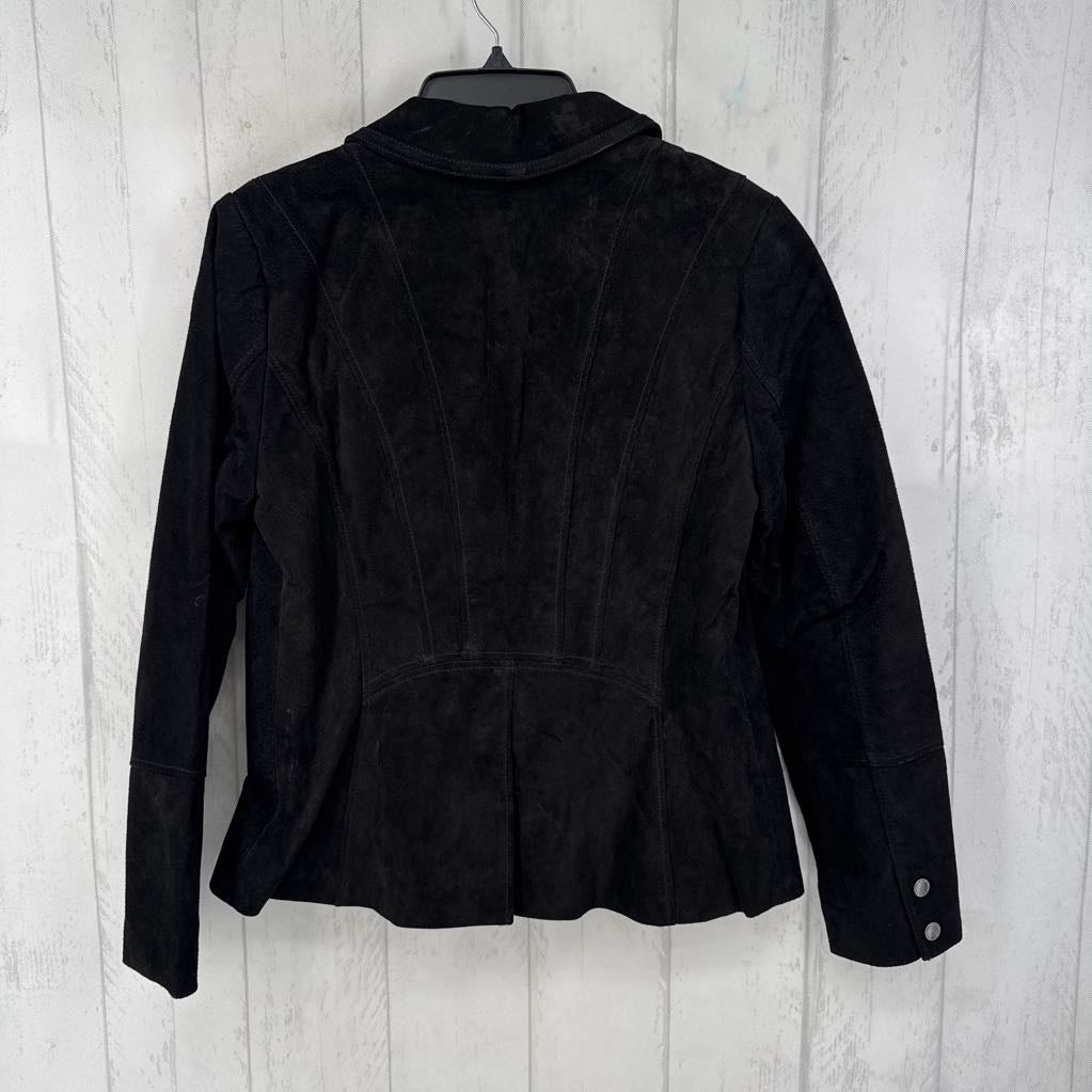 10 side zip leather coat