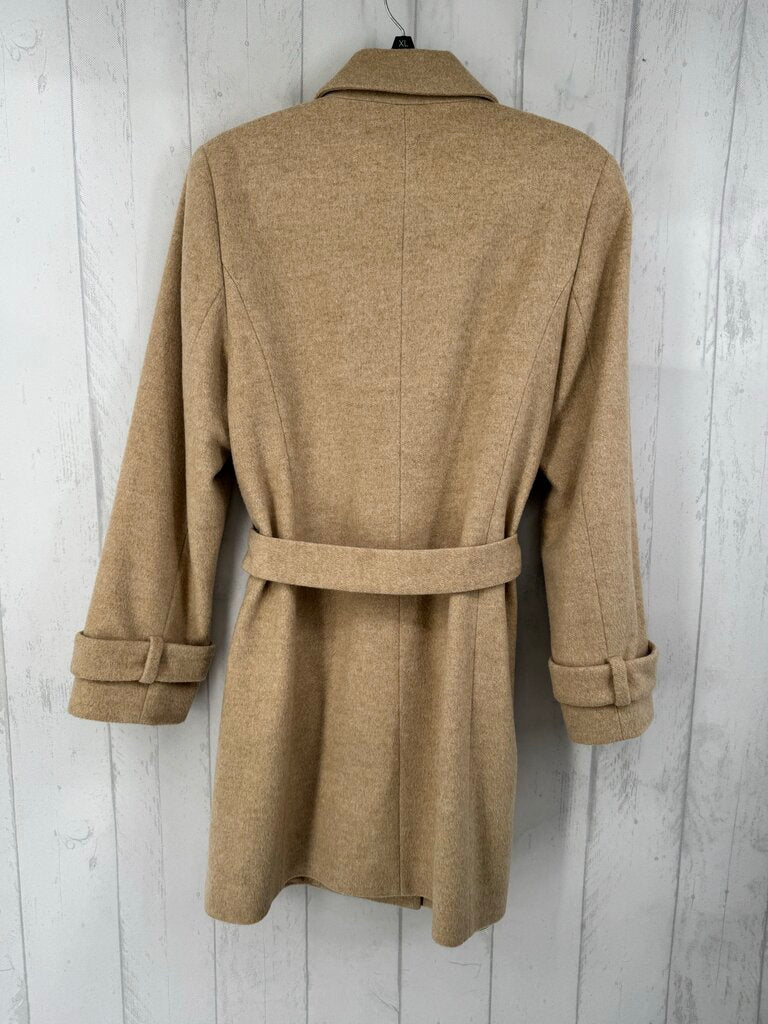 M wool blend trench style coat