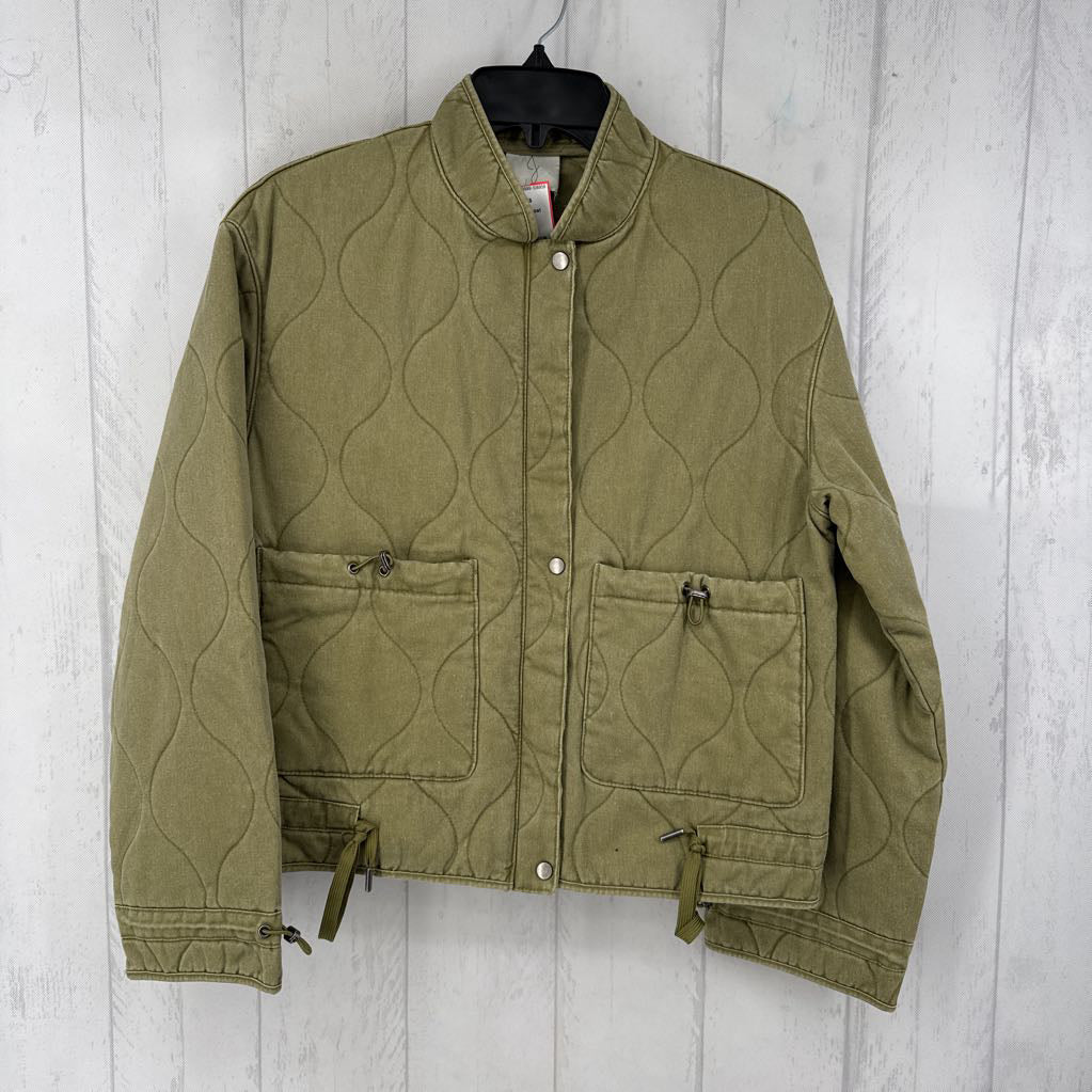 S l/s quilted coat