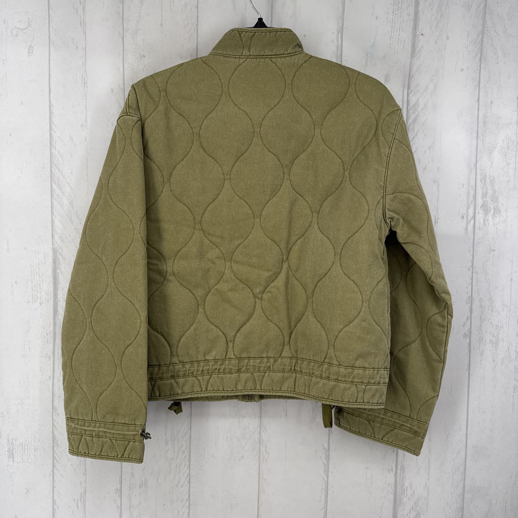 S l/s quilted coat