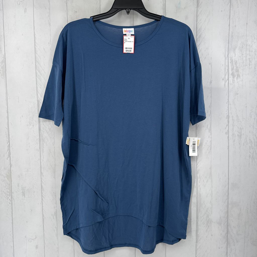 L drop shoulder s/s hi-lo tunic