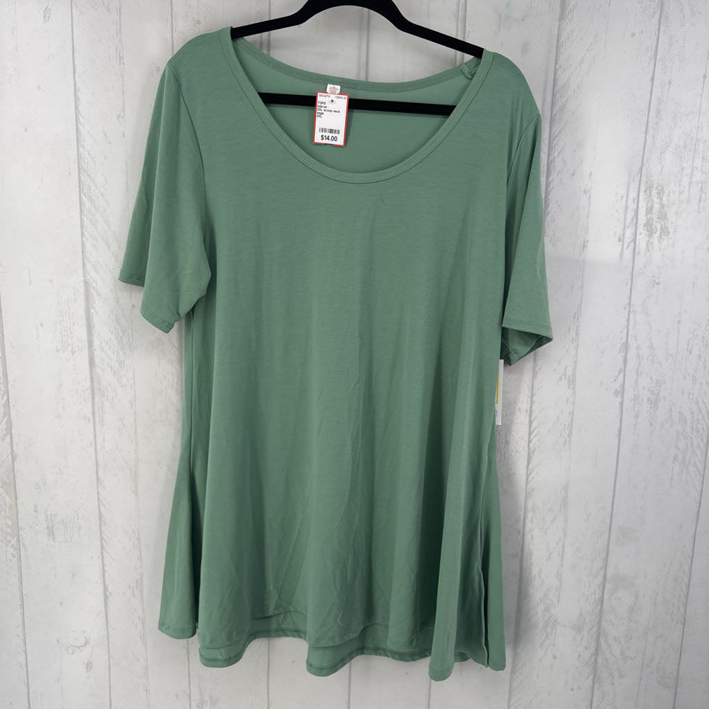 2XL scoop neck s/s tunic