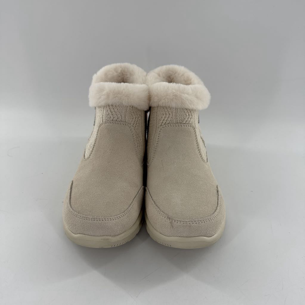 8 faux fur trim ankle boot