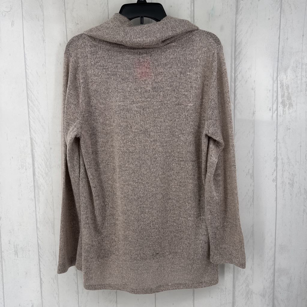 L draped neck l/s top