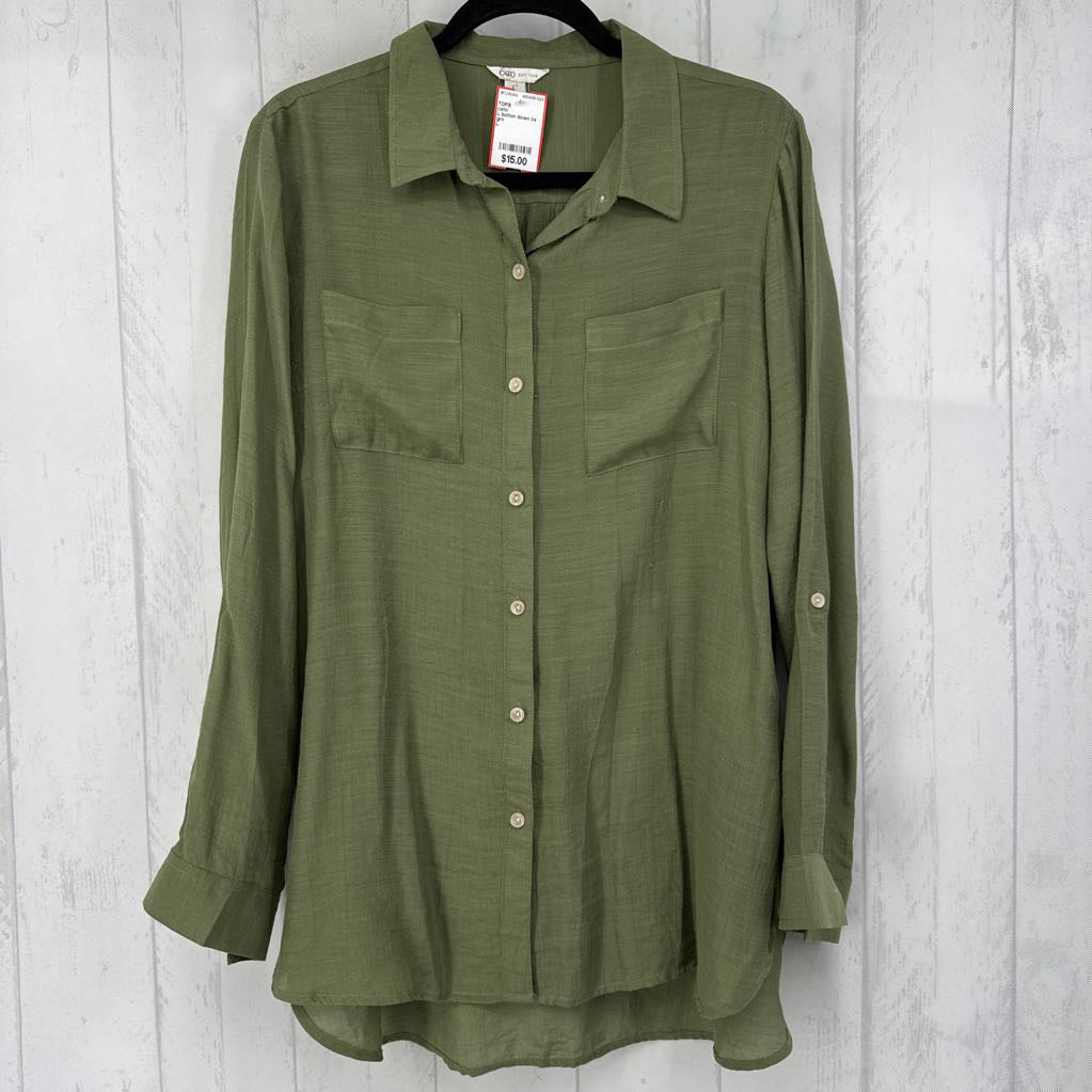 L button down l/s top