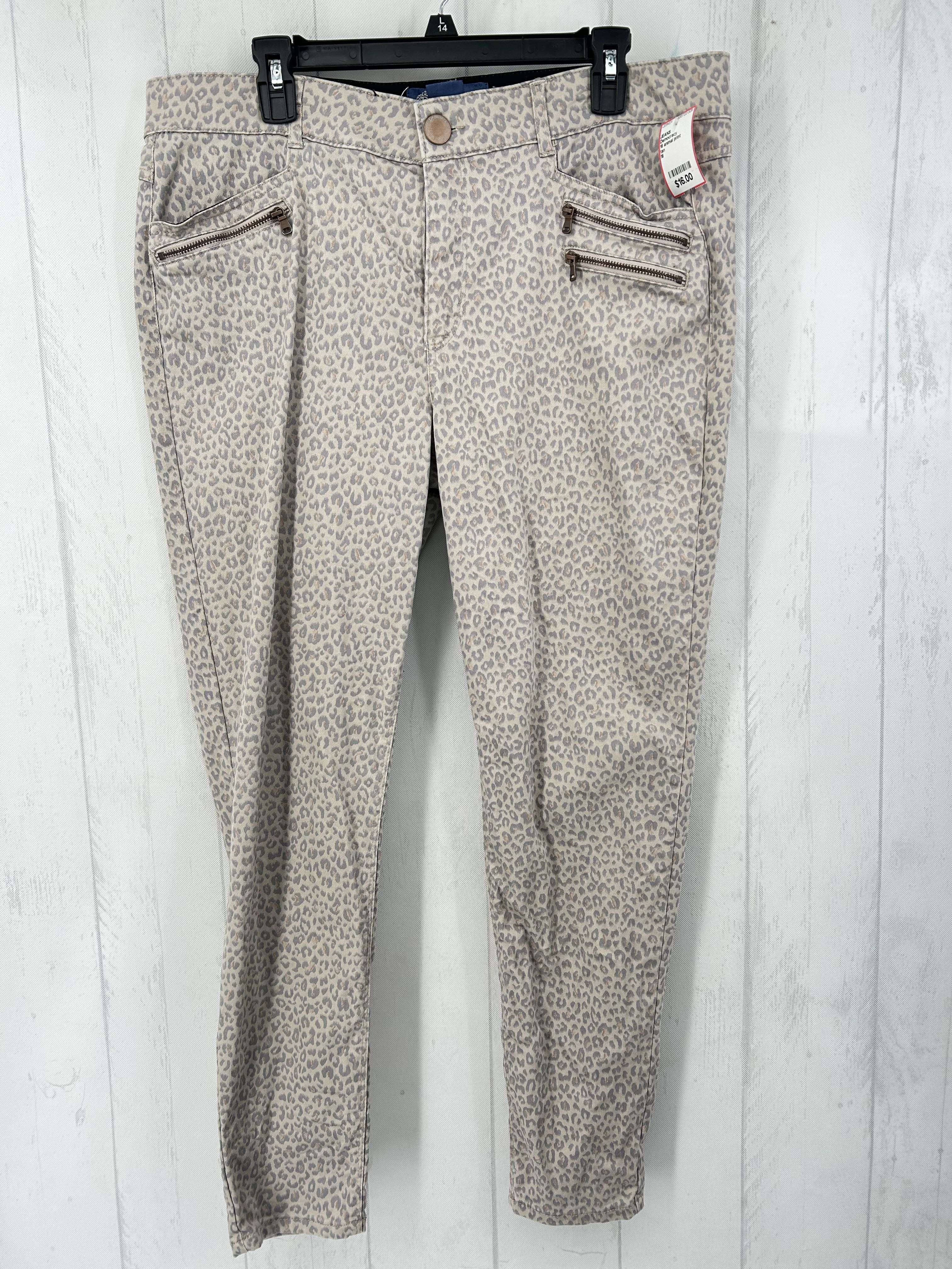 16 animal print jeans