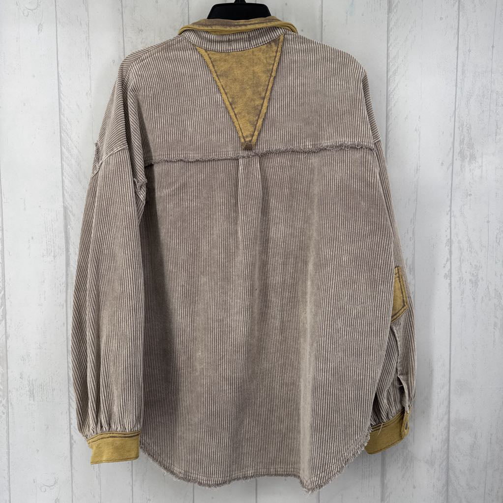 L l/s corduroy shacket