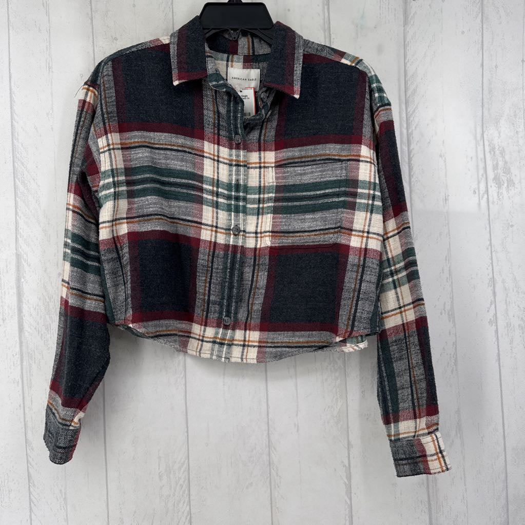 Cropped Plaid l/s