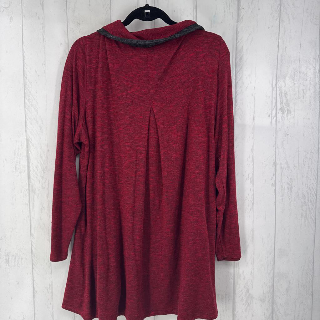 Marbeled Cowl Neck Tunic