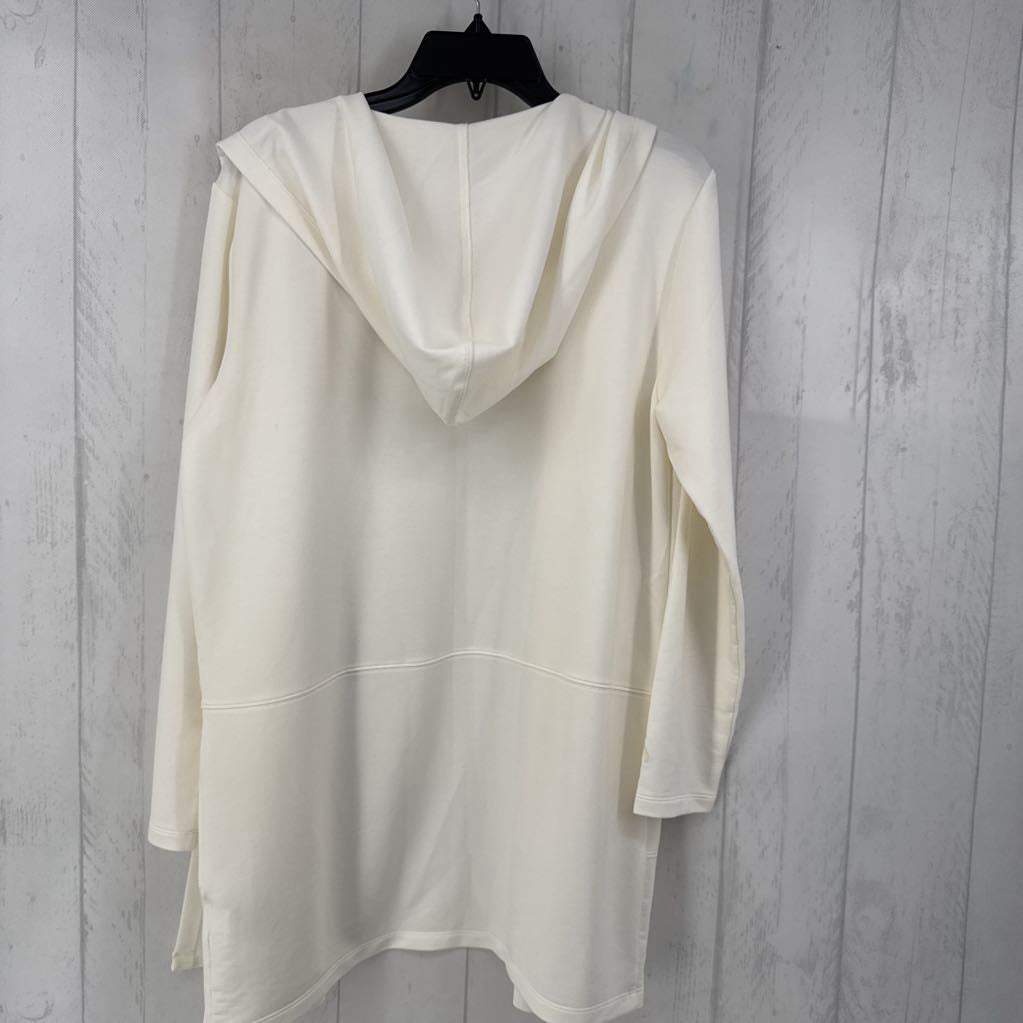 L open front cardi w/ hood