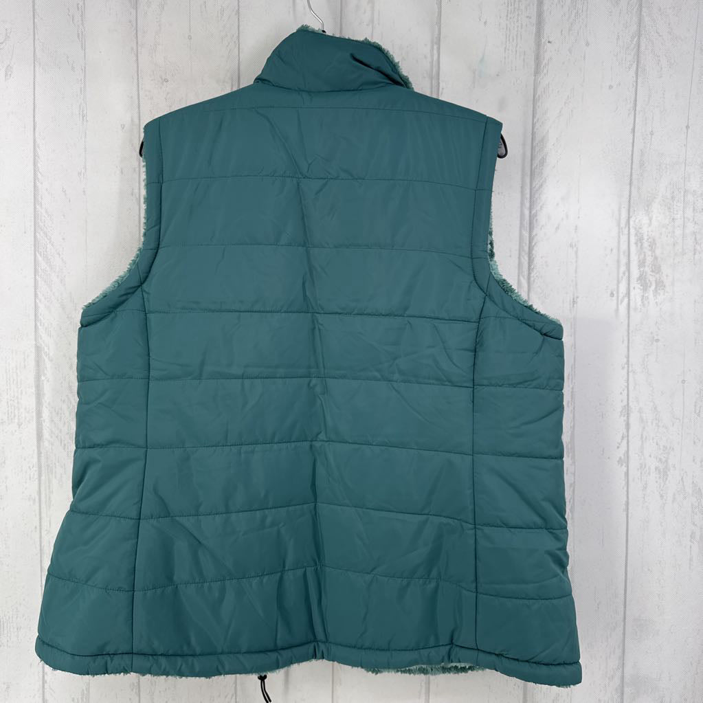 XL reversible faux-fur vest