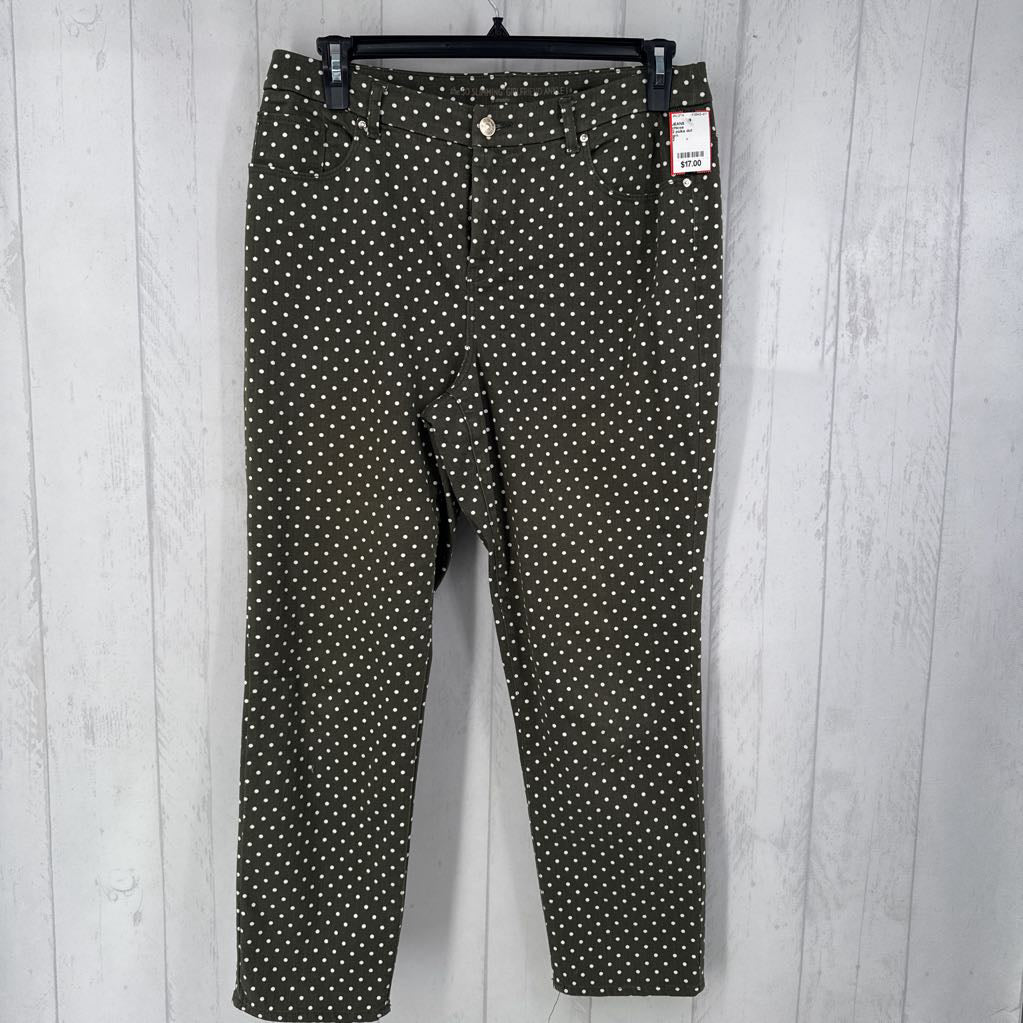 2 polka dot girfriend ankle jeans