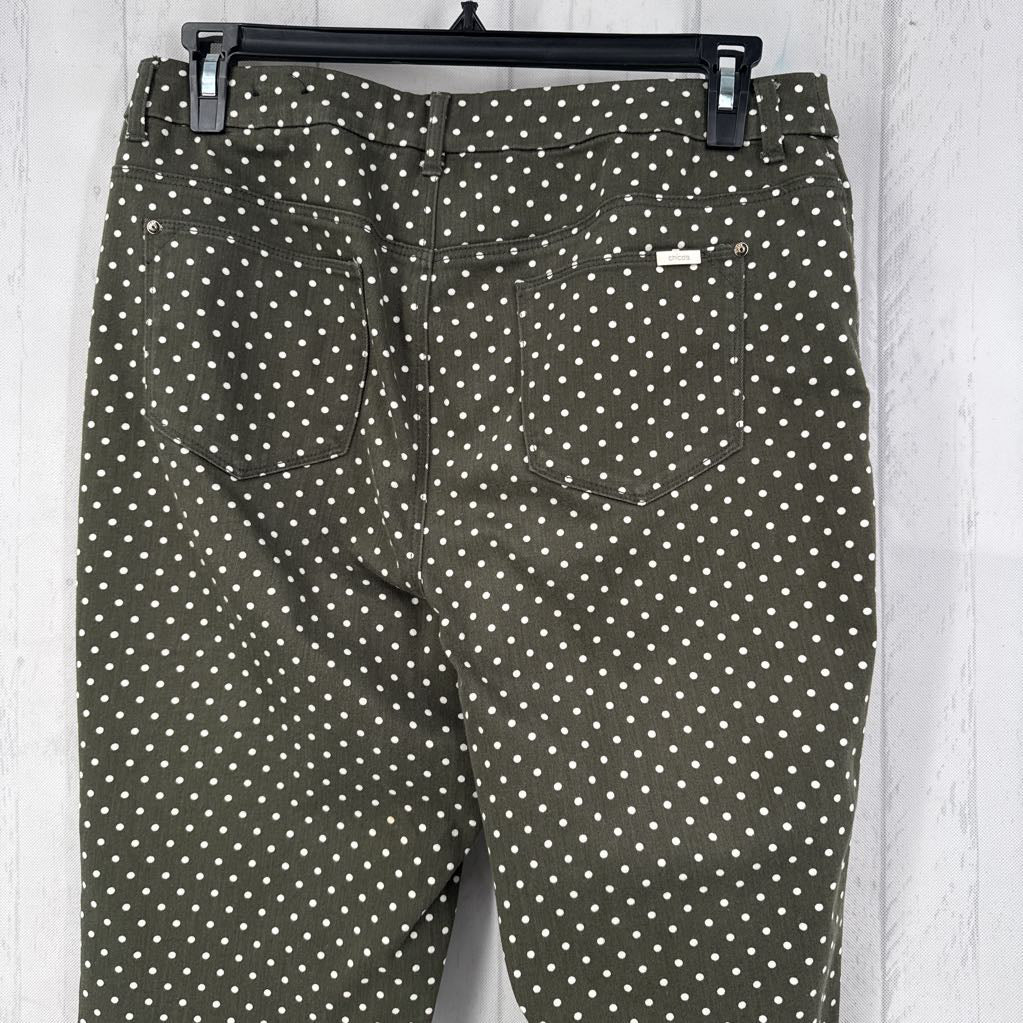 2 polka dot girfriend ankle jeans