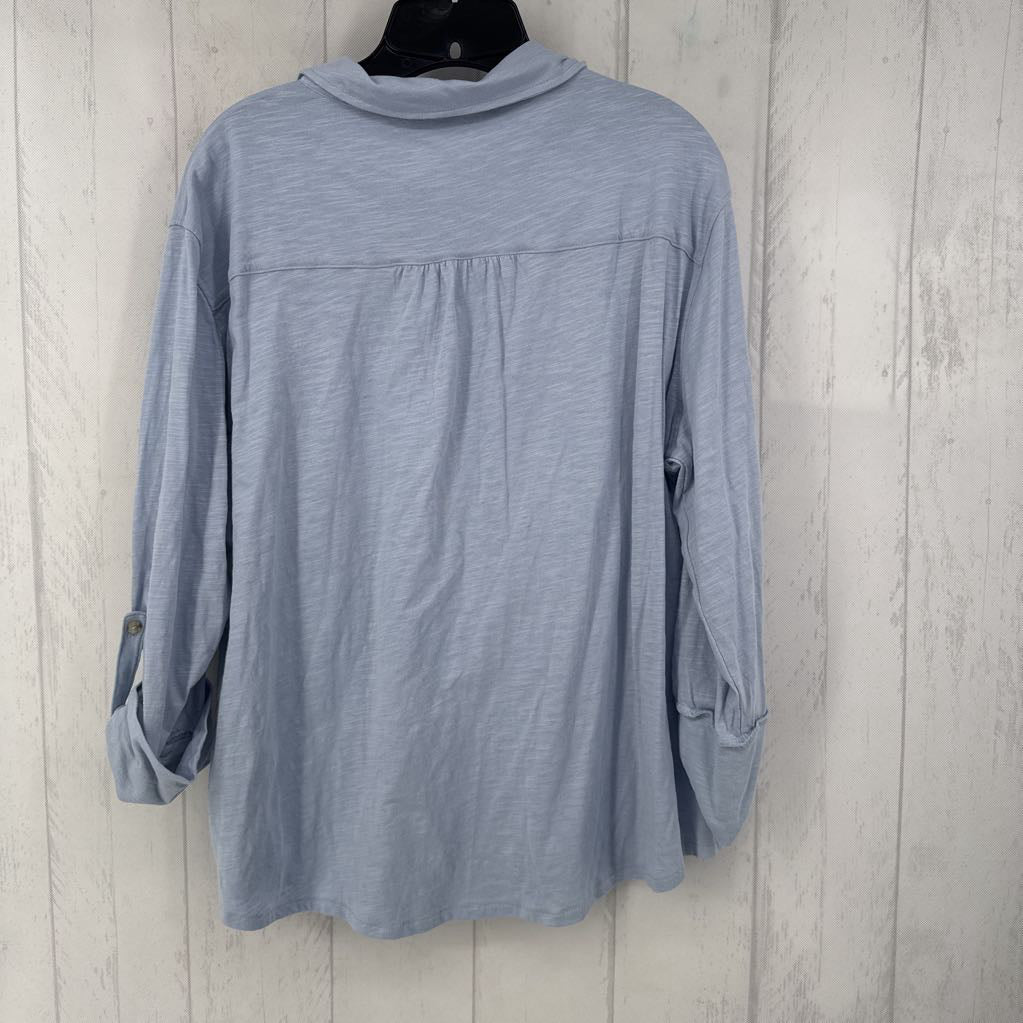 L button down tab slv top