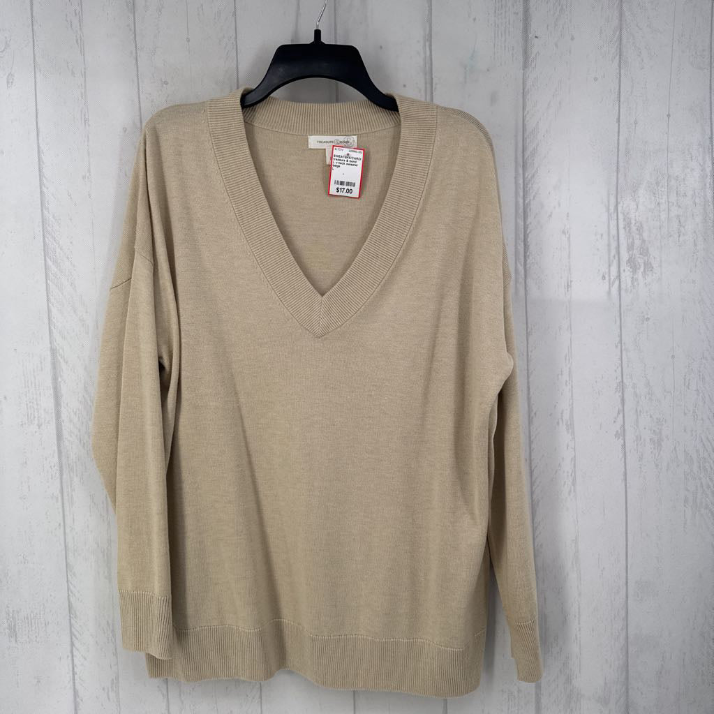L v-neck sweater