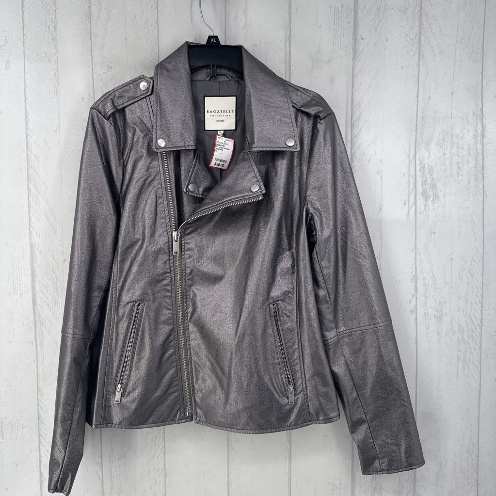 XL vegan leather jacket
