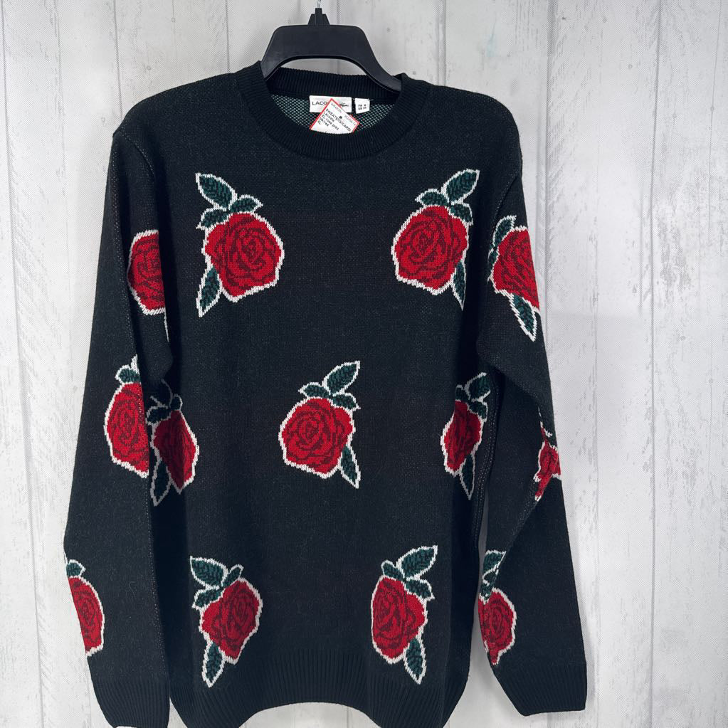 XL rose print sweater