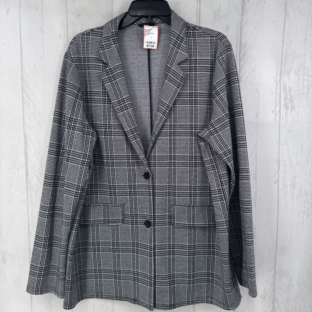 XL checkered blazer