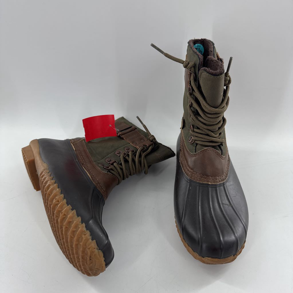7.5 faux fur lined duck boots