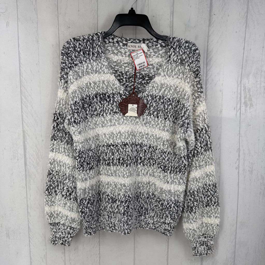 M eyelash striped sweater