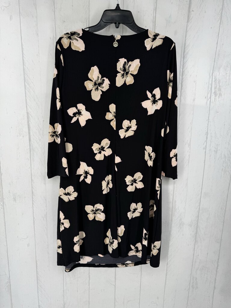 16 flo print l/s dress