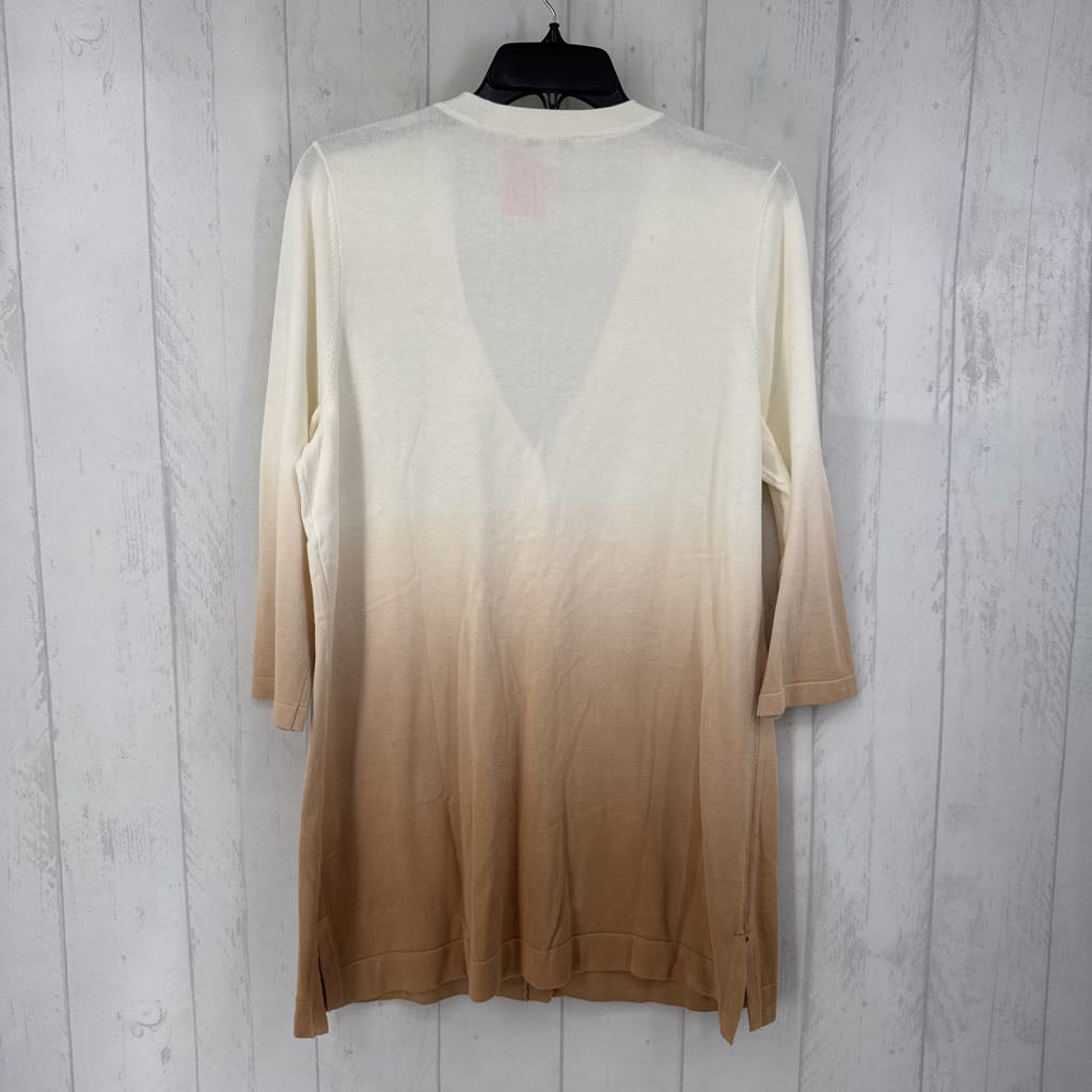 L ombre button down 3/4 slv cardi