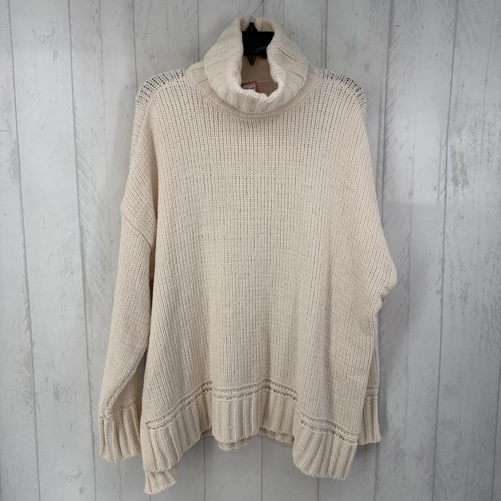 L cowl neck sweater