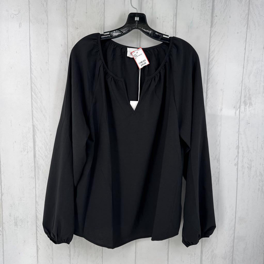 L notch neck l/s top