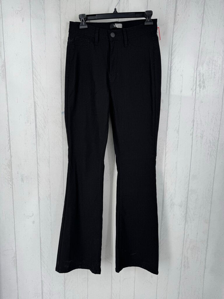 7 hi-rise flare jean