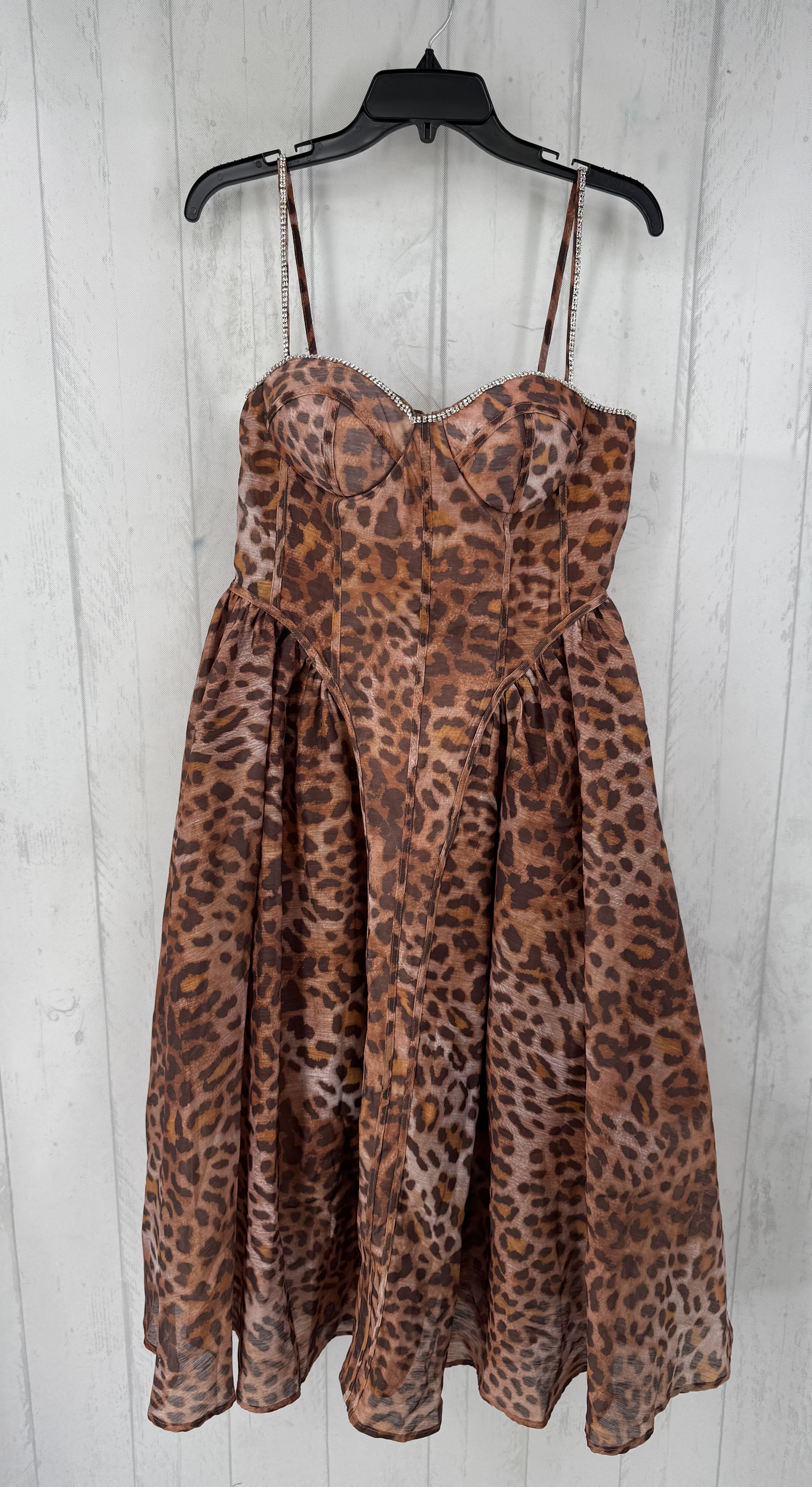 M animal print slvls dress