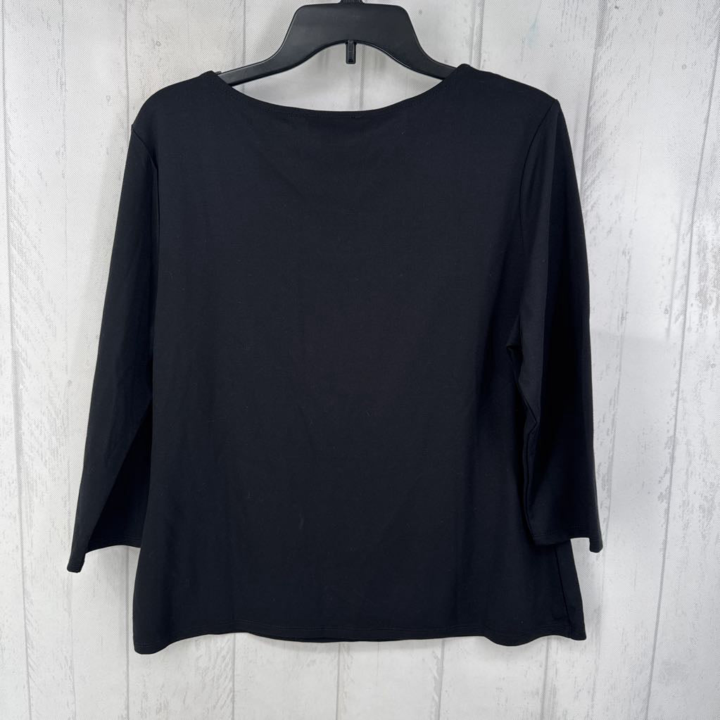 XL square neckline 3/4 slv top