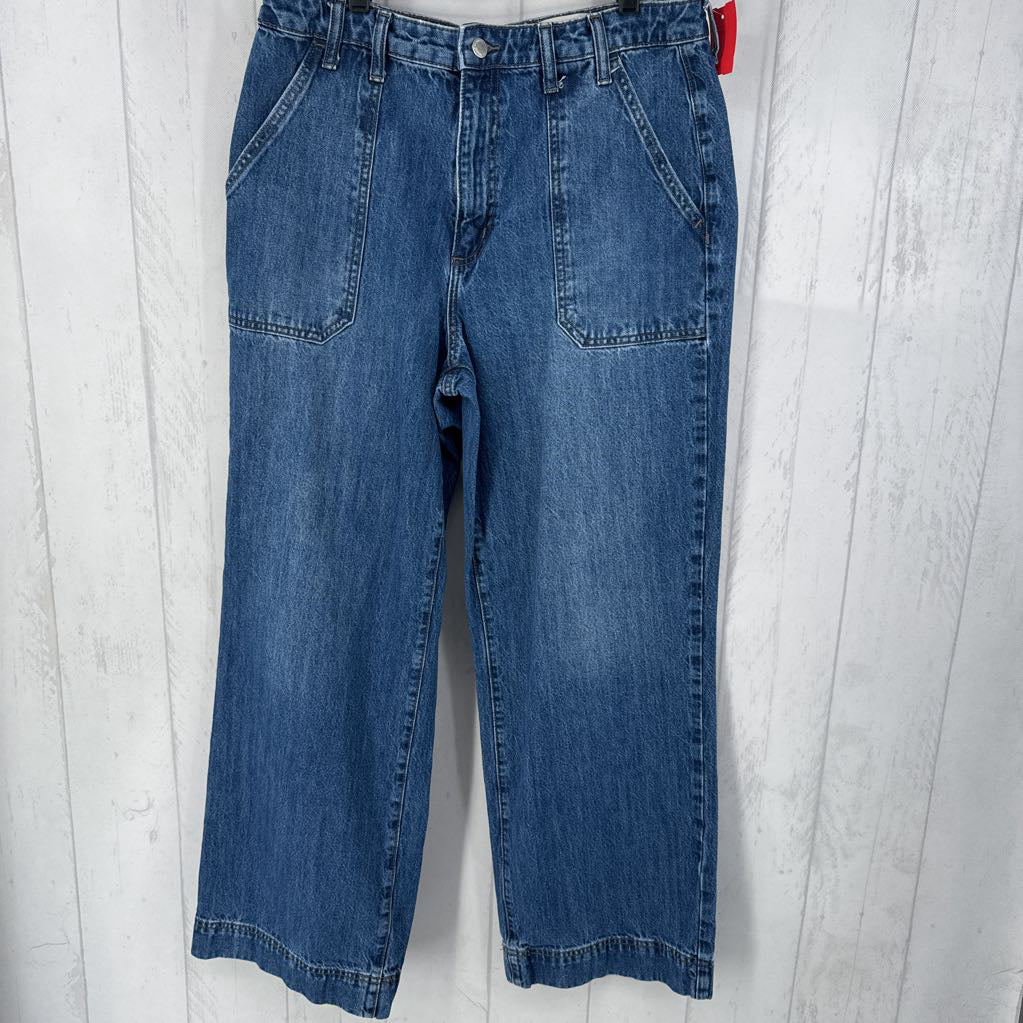 12 hi-rise wide leg jean