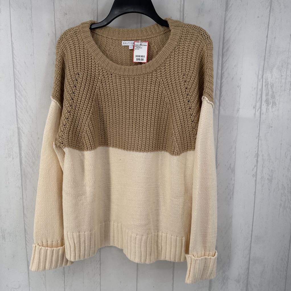 L colorblock sweater