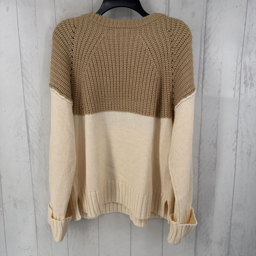 L colorblock sweater