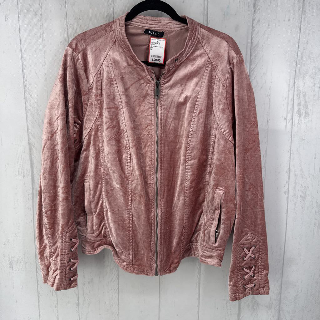 XL crushed velvet jacket