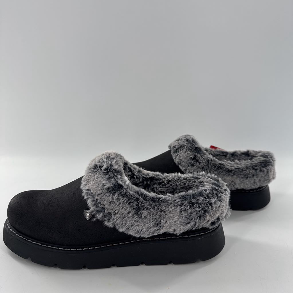 9 faux fur lined clogs
