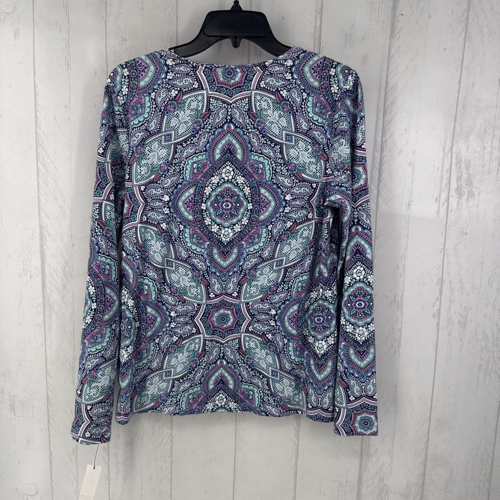 R40 M paisley print l/s tee