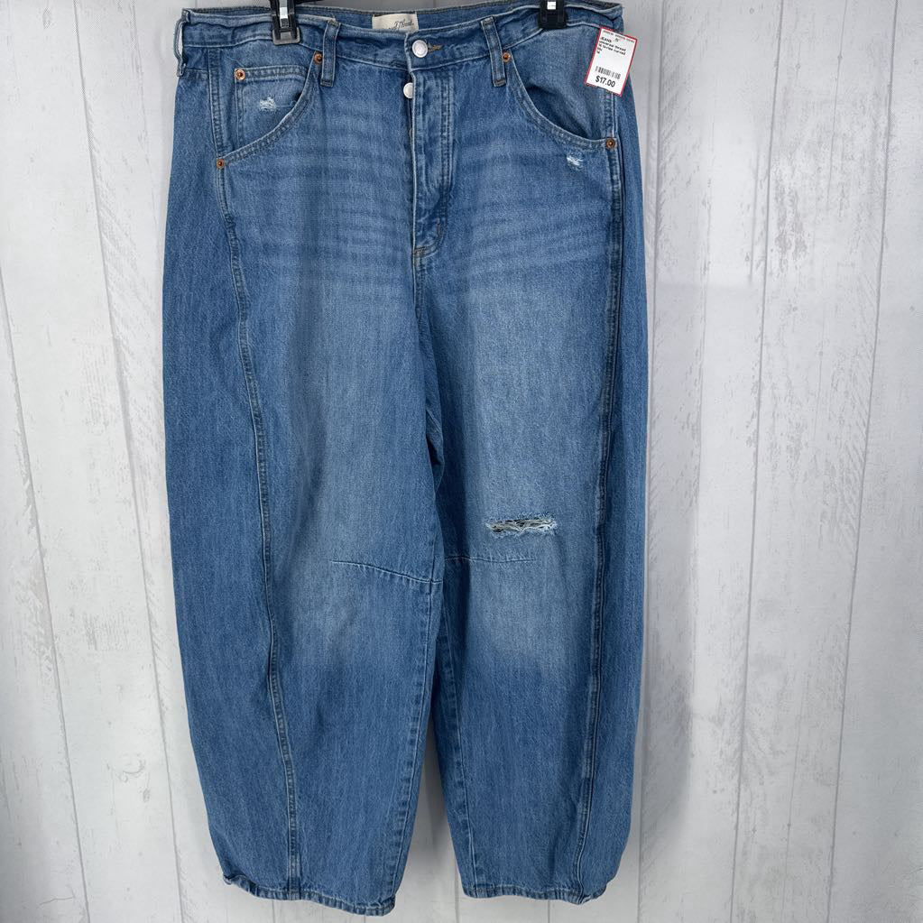 14 hi-rise curved leg jean