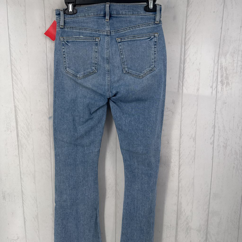 24 hi-waist flare crop jean