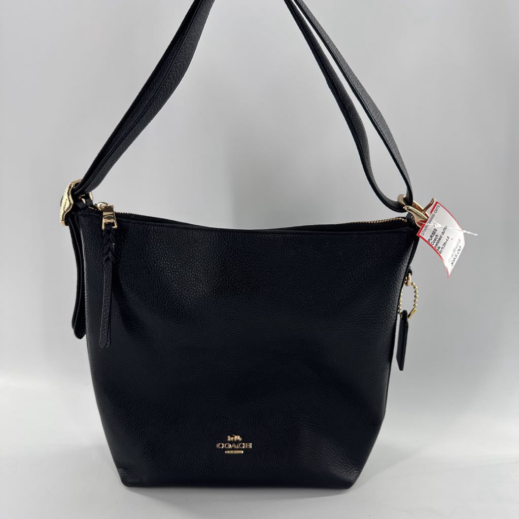 pebbled duffle shoulder bag